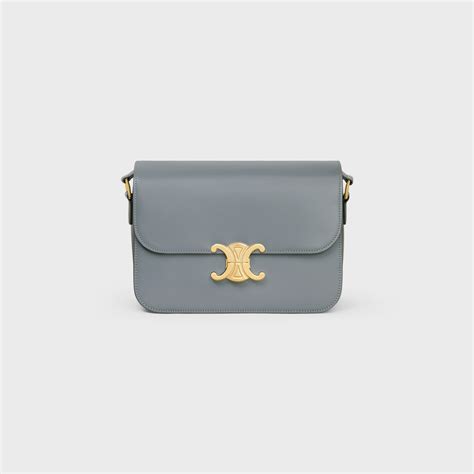 celine triomphe bag light blue|celine triomphe bag sale.